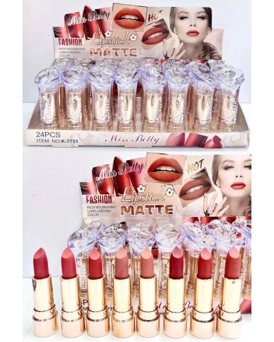 LABIAL MATTE MISS BETTY K-7751 x24 /CAJA