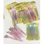 JUEGO BROCHAS ESCARCHADA 10PCS