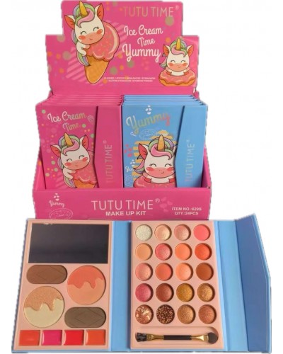 SOMBRA SURTIDAS 28TONOS TIPO LIBRETA ICE CREAM TUTU TIME 629S  x12 /CAJA