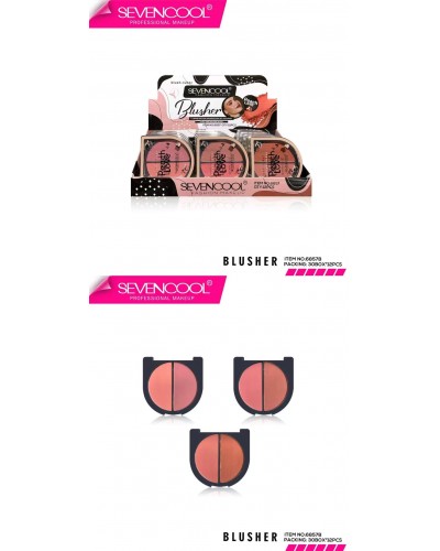 RUBOR PEACH LOVE SEVEN COOL 6857B x12 /CAJA