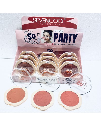 RUBOR BLUSHER PARTY SEVEN COOL 6623A x12 /CAJA