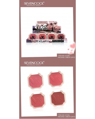 RUBOR BLUSH  SEVEN COOL 6729 x24 /CAJA