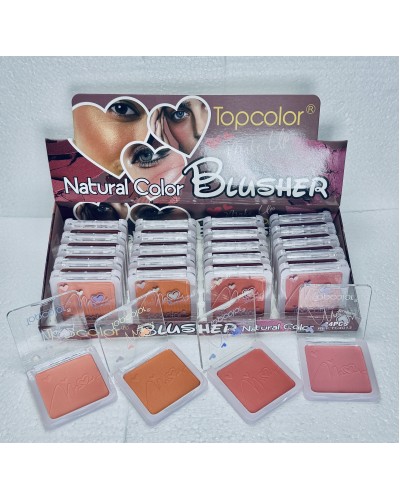 RUBOR NATURAL COLOR BLUSHER TOPCOLOR TC4013 x24 /CAJA