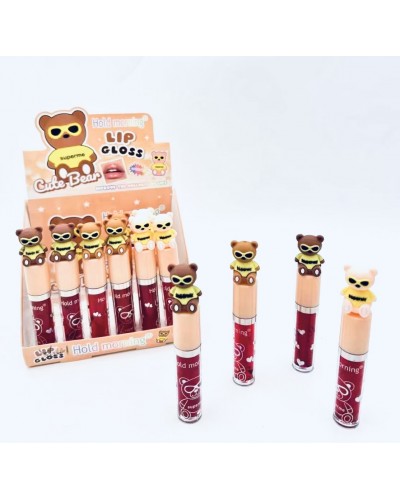 TINTA  LIP GLOSS CUTE BEAR HOLD MORNING HL5641 x24 /CAJA