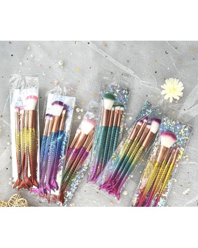 SET BROCHA COLA SIRENA 4PCS