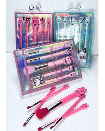 SET BROCHA RABBIT KISS LOVELY 5PCS 
