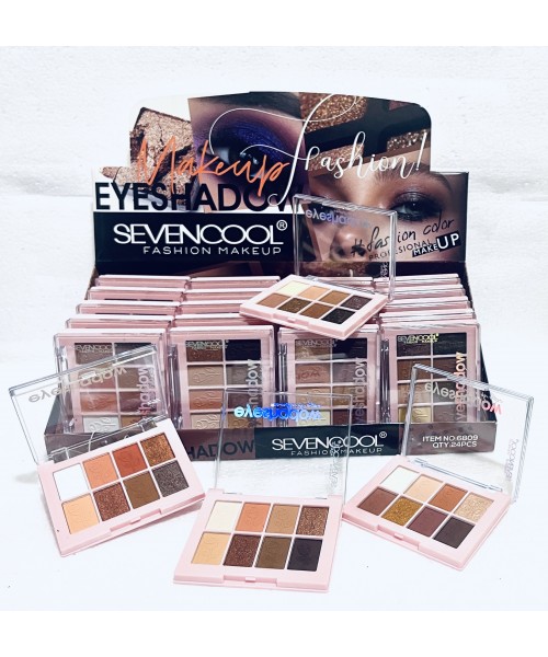 SOMBRA EYESHADOE SEVEN COOL 6809 x24 /CAJA SOMBRA EYESHADOE SEVEN COOL 6809 x24 /CAJA
