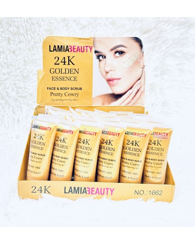 EXFOLIANTE FACIAL 24K LAMIA BEAUTY 1662 x24 /CAJA