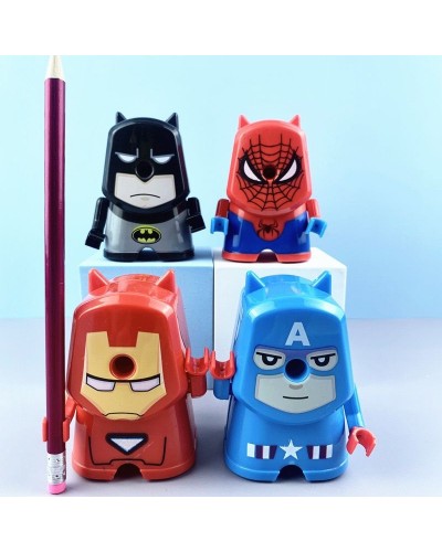 SACAPUNTA MANUALE CON DEPOSITO SUPERHEROS 