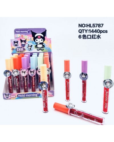 TINTA LIP GLOSS CUTE C/ANILLO DE KUROMI HOLD MORNING HL5787 x24 /CAJA