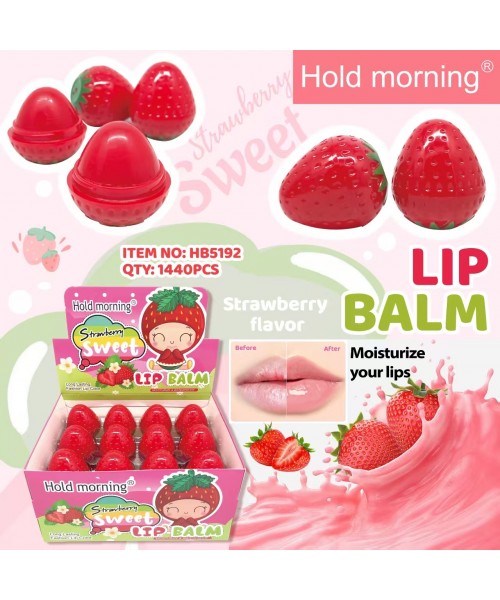 BRILLO LABIAL FRESA HOLD MORNING HB5192 x12 /CAJA BRILLO LABIAL FRESA HOLD MORNING HB5192 x12 /CAJA