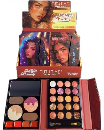 SOMBRA SURTIDAS 28TONOS TIPO LIBRETA MY STYLE TUTU TIME 629W  x12 /CAJA