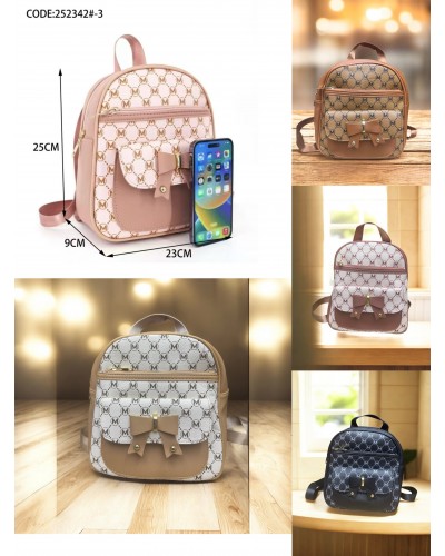 BOLSA ESTAMPADA M CON LAZO PEQUEÑO  