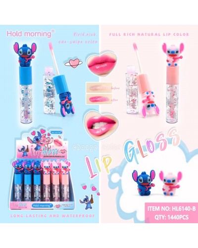 LIP GLOSS STITCH CON GUITARRA  HOLD MORNING HL6140-B x24 /CAJA