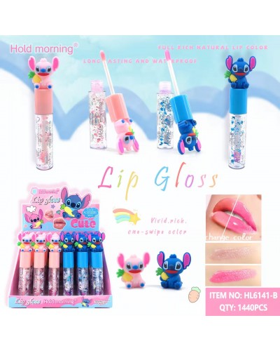 LIP GLOSS STITCH CON ZANAHORIA  HOLD MORNING HL6141-B x24 /CAJA