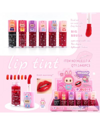 TINTA LIP GLOSS BIG BRUSH LABUBU HOLD MORNING HL6117-A x24 /CAJA