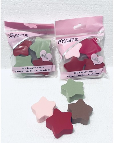 SET ESPONJA ESTRELLAS 4PCS