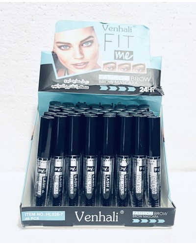 RIMEL TRANSPARENTE Y GEL PARA CEJAS FIT ME x48 /CAJA