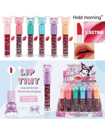 TINTA LABIAL KUROMI TONRNASOL HOLD MORNING HL5889A x24 /CAJA