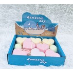 BOMBAS DE BAÑO FORMA CORAZON ROMANTIC DAY x12 /CAJA