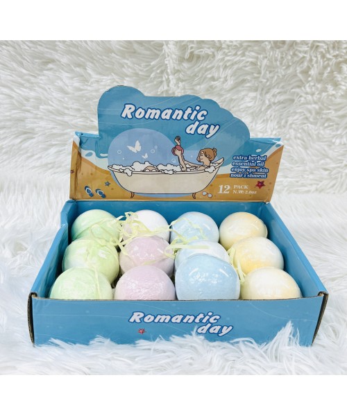 BOMBAS DE BAÑO ROMANTIC DAY x12 /CAJA BOMBAS DE BAÑO ROMANTIC DAY x12 /CAJA