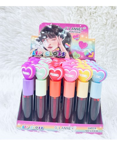 TINTA LABIAL CORAZON FRIEND O'LANNEY LC636 x24 /CAJA