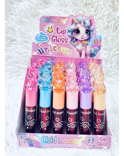 TINTA LABIAL UNICORNIO CRISTAL HOLD MORNING HL5604 x24 /CAJA