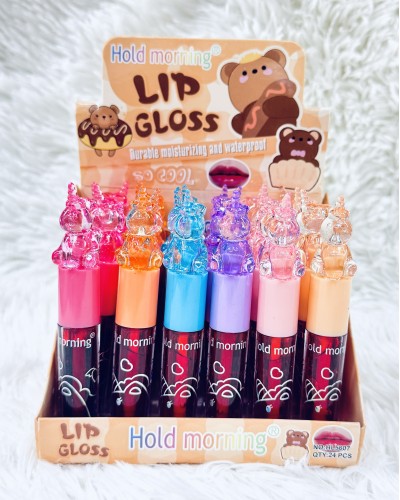 TINTA LABIAL UNICORNIO OSO CRISTAL HOLD MORNING HL5607 x24 /CAJA