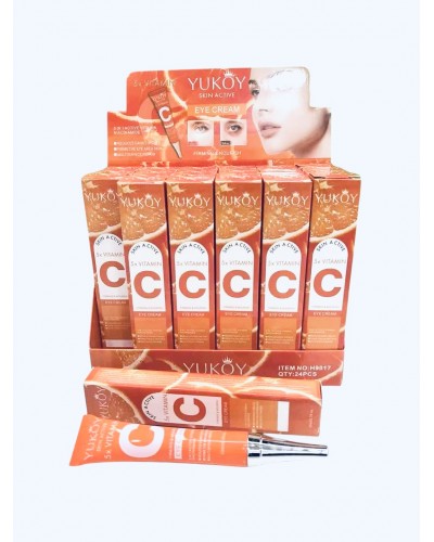 CONTORNO PARA OJOS CON VITAMINA C YUKOY H9017 x24 /CAJA