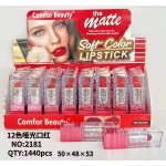 LABIAL MATTE SOFT COLOR COMFOR BEAUTY CX2181  x24 /CAJA