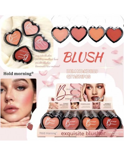 RUBOR DE CORAZON EXQUISITE BLUSHER HOLD MOENING HD1109 x24 /CAJA