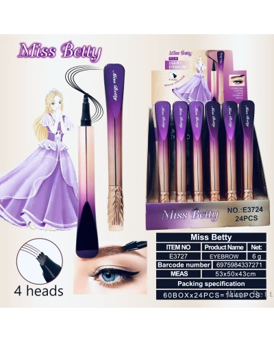 MARCADOR 4 PELOS PARA CEJAS MISS BETTY E3724 x24 /CAJA