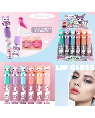 LIP GLOSS LABIAL KUROMI  HOLD MORNING HL5890B x24 /CAJA