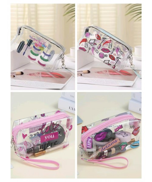 PORTA COSMETICO TRANSPARENTE ESTAMPADO PORTA COSMETICO TRANSPARENTE ESTAMPADO