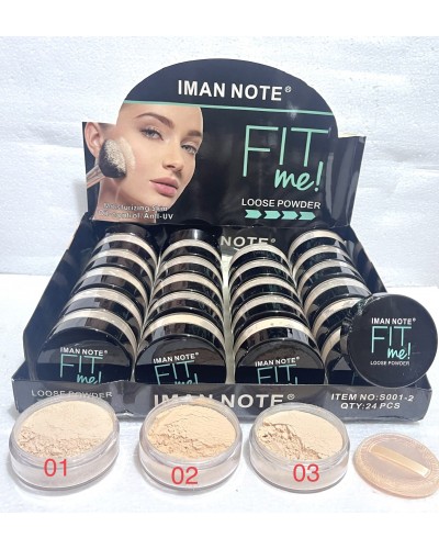 POLVO SUELTO IMAN NOTE FIT ME  x24 /CAJA