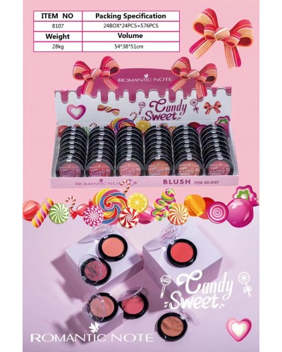 RUBOR CANDY SWEET ROMANTIC NOTE  8107 x48 /CAJA 