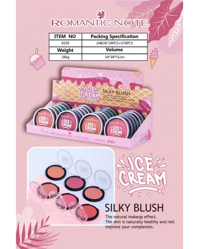 RUBOR ICE CREAM ROMANTIC NOTE 8105 x24 /CAJA