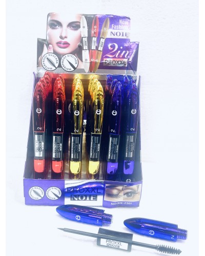 RIMEL CON DELINEADOR 2 EN1 NOIE ME-2301 x24 /CAJA