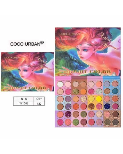PALETA SOMBRA BRIGHT COLOR COCO URBAN 48 TONOS