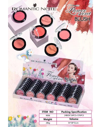 RUBOR FLOWER SECRET BLUSH ROMANTIC NOTE 9006 x48 /CAJA