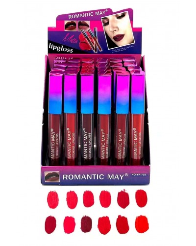BRILLO MATTE ROMANTIC MAY YR-735  x24 /CAJA 