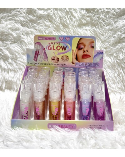 GRITTER LIQUIDO GLOW RIBIA BEAUTY RB2210 x24 /CAJA