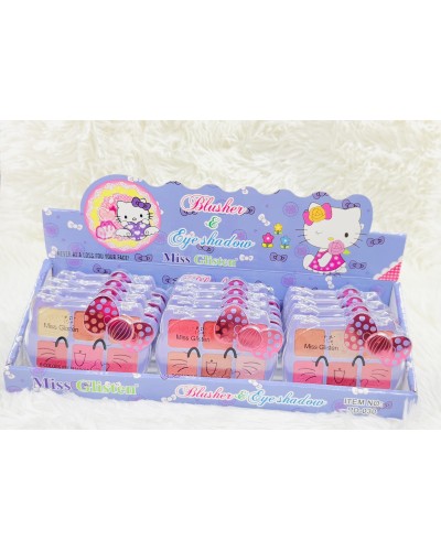 PALETA 2 EN 1 RUBOR Y SOMBRAS MISS GLISTEN 6TONOS PD-030 x12 /CAJA