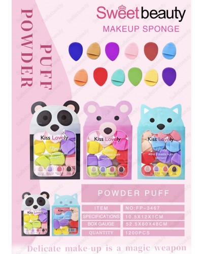 SET MINI BORLAS KISS LOVELY 12PCS