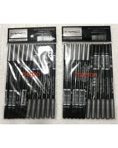 LAPIZ CEJAS TAPA GRIS MAC x12/PAQUETE